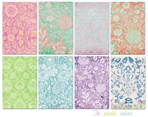 Sada mini papírů In pastel colors — foto 1