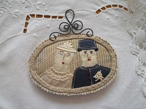 Svatební ...........(textilní obrázek) — foto 1