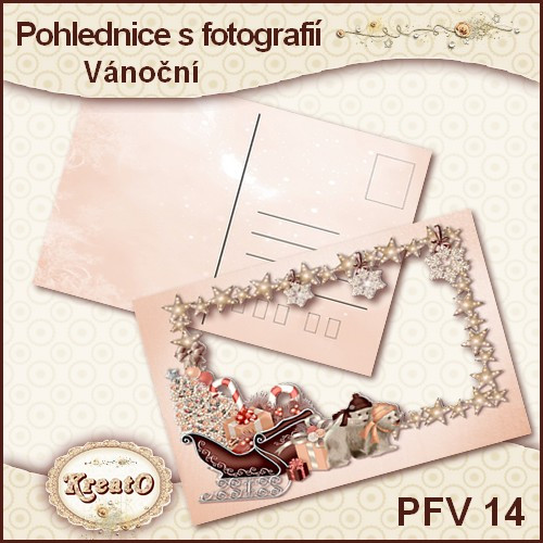 Vánoční pohlednice s fotografií — foto 1