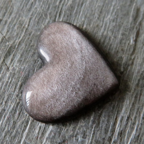 Stříbrný obsidián kabošon, č.1 — foto 1