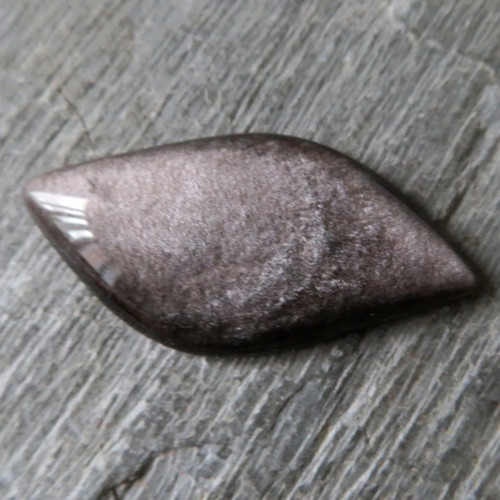 Stříbrný obsidián kabošon, č.7 — foto 1