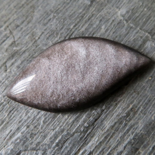 Stříbrný obsidián kabošon, č.8 — foto 1