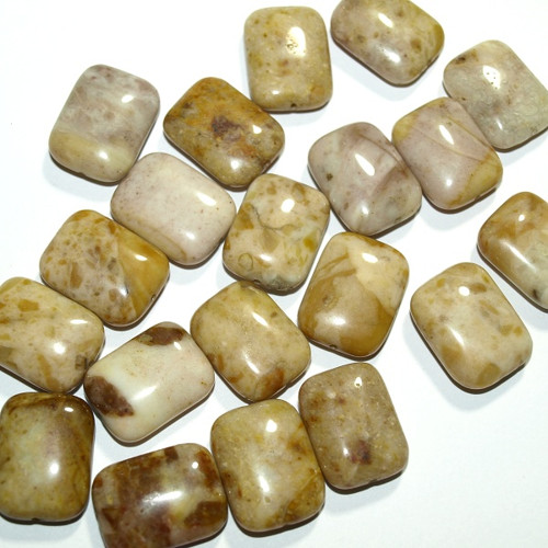 Jaspis hnědý obdelník 20x15 mm (cena 2 ks)