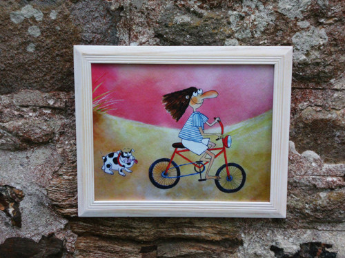Ilustrace. Obrázek. / Vítr ve vlasech /no.1/