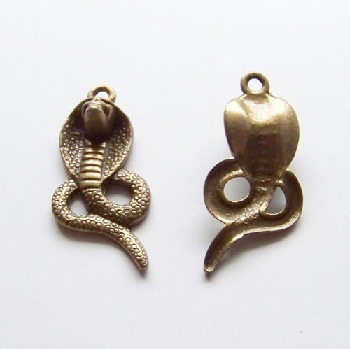 Přívěsek kobra/ ant.bronz/ 40x19mm