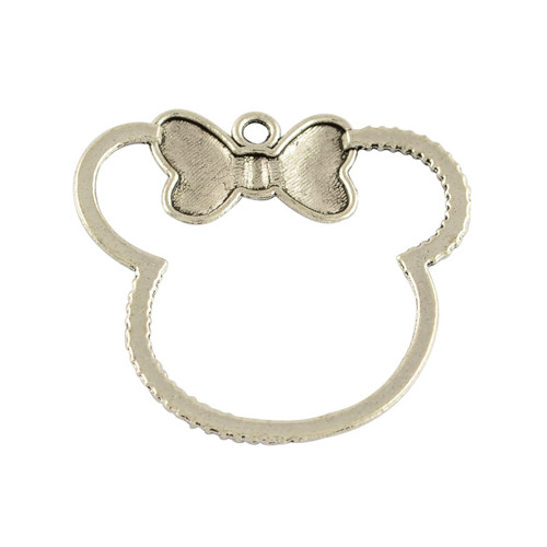 Minnie / ant.stříbro/ 35x38mm