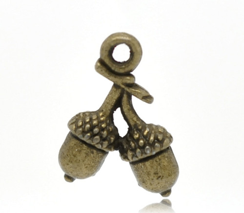 Žaludy/ ant.bronz/ 15x11mm