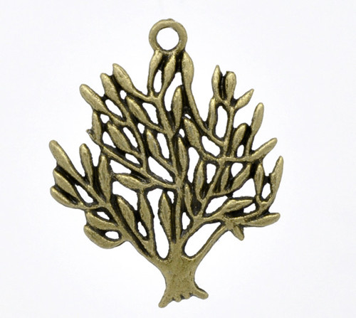 Strom života větší č.3/ ant.bronz/ 31x25mm