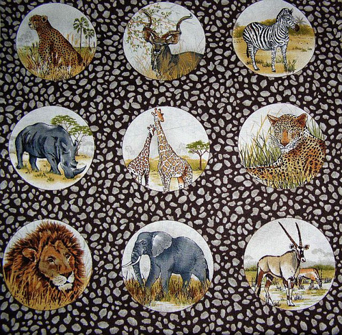 Africká zvířata II.- panel