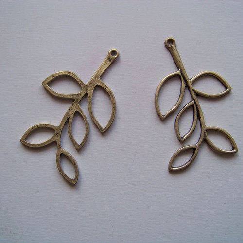 Přívěsek větvička MAXI/ ant.bronz/ 60x35mm