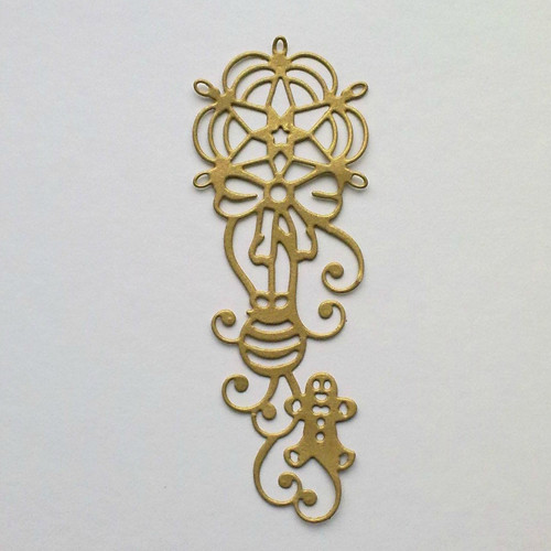 Výsek - Vánoční ornament (zlatá matná)