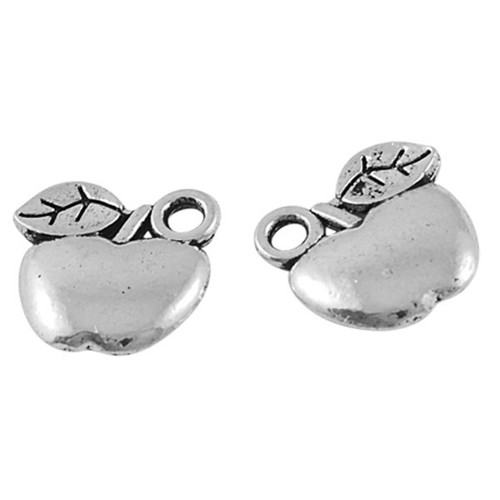 Jablíčko/ ant. stříbro/ 11x11mm
