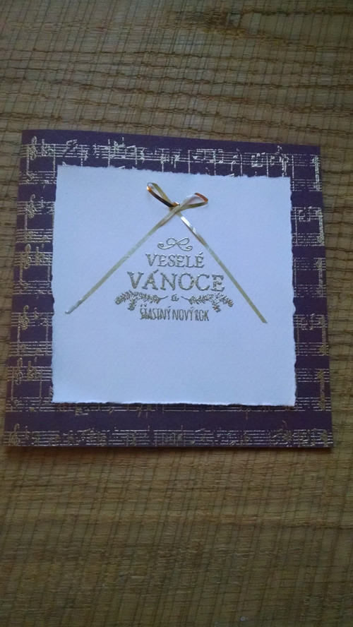 Vánoční přání - fialové — foto 1