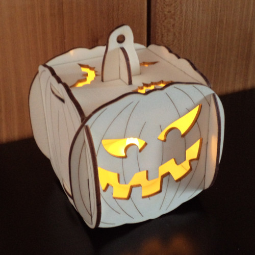 3D mini dýně na halloween - motiv 2