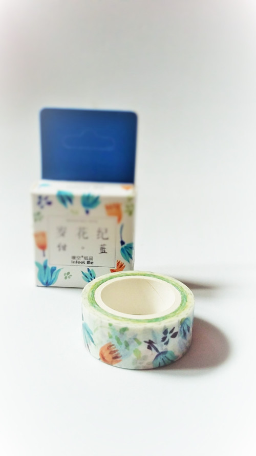 Washi páska - Modré kvítí — foto 1