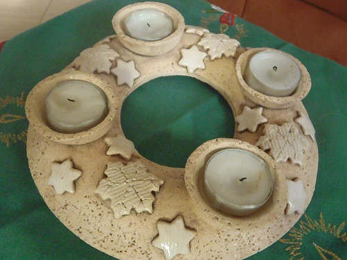 Adventní věnec vločkový — foto 1