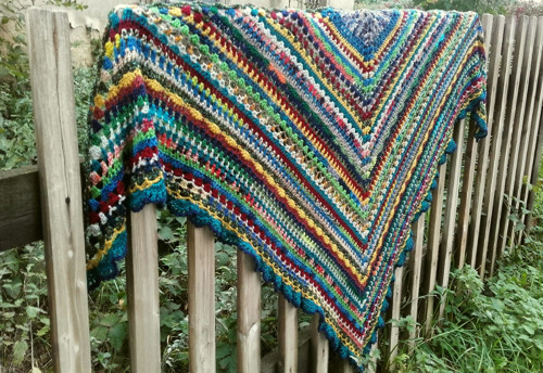 Háčkovaný kaleidoskop - barevný podzim — foto 1