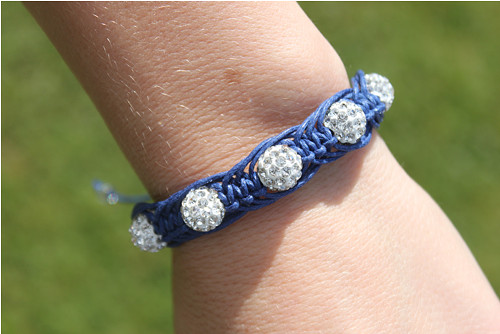 Delux.. Náramek shamballa/makramé — foto 1