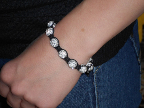 Náramek macramé/shamballa — foto 1