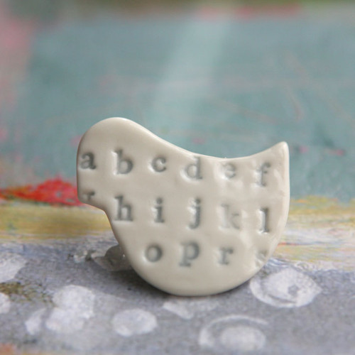 Porcelánče Misty (porcelánová brož) — foto 1