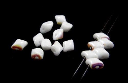 České skleněné "vario" 5x3mm (5g) - perleť AB