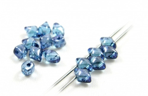 České skleněné "vario" 5x3mm (5g) - aqua