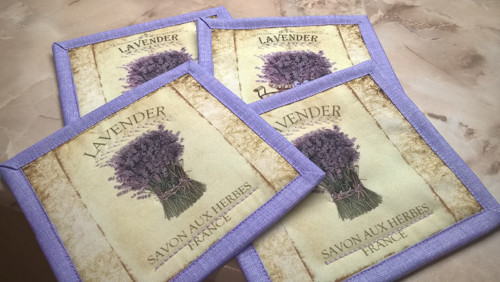 Podtácky Lavender sada 4ks — foto 1