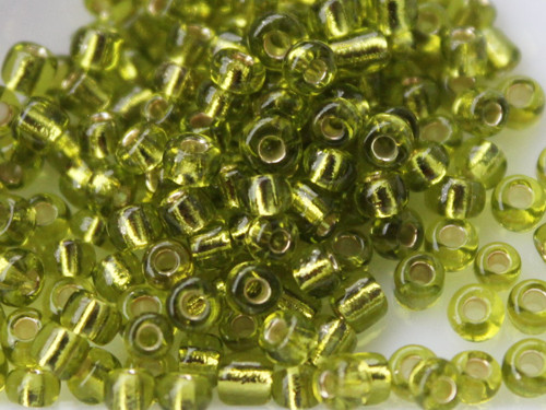 Rokajl import zelený C + stříbrný průtah 3 mm 10 g