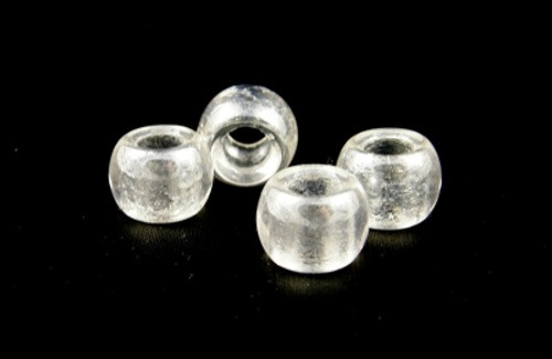 České korálky 12mm (5ks) - čirá