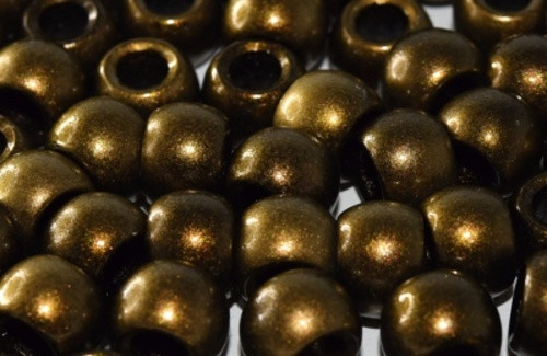 České korálky 12mm (5ks) - bronzová