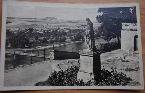 Mělník- pohled na Říp, 1955