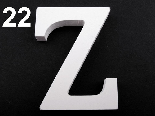 3D dekorace písmena 8 cm - Z — foto 1