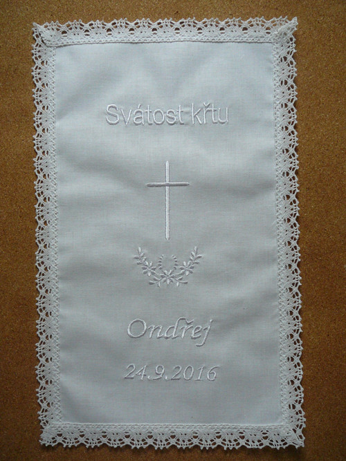 Křestní rouška bavlna 8 — foto 1