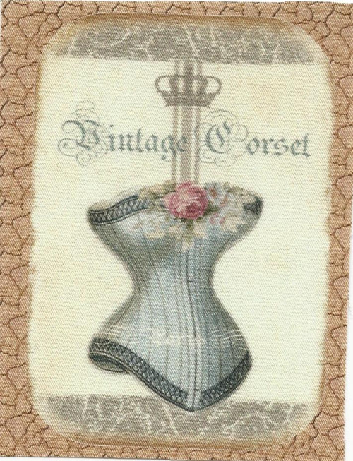 Bavlněná látka - panel 11,5 x 17 cm