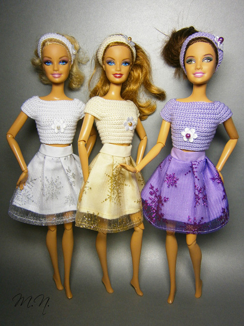 Vánoční sukýnky pro Barbie — foto 1