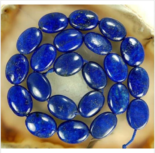 Lapis-lazuli oválky 18mm/pár — foto 1