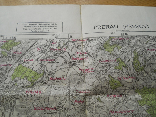 Mapa ...Přerovsko 1944 — foto 1