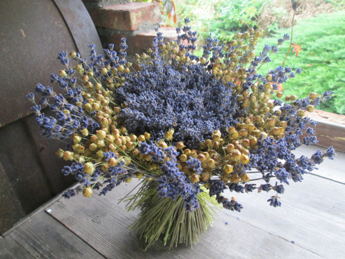 Levandulovo -lněná samostojící — foto 1