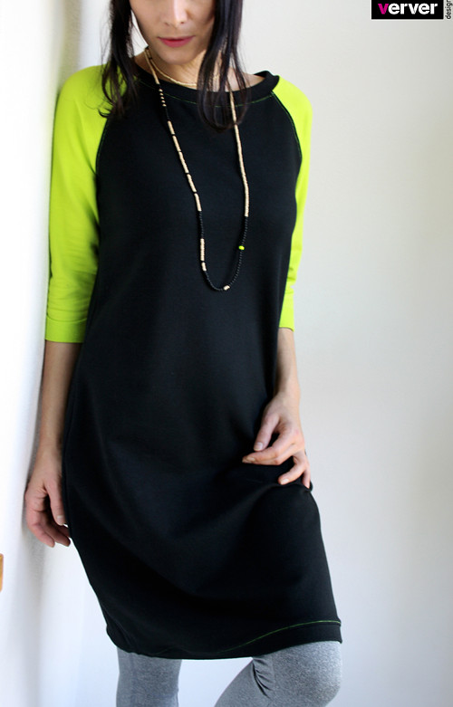 Šaty "černé-neon" (M) — foto 1