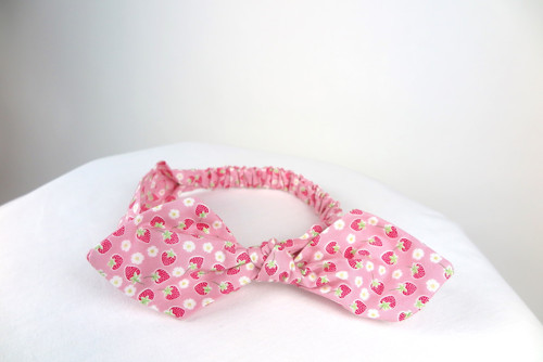 Čelenka s mašlí Piknic pink — foto 1