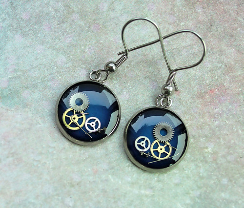 Earings /dark blue/ — foto 1