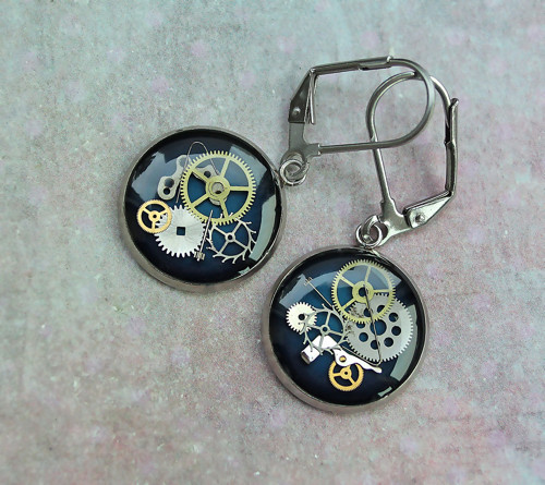 Earings /steel blue/ — foto 1