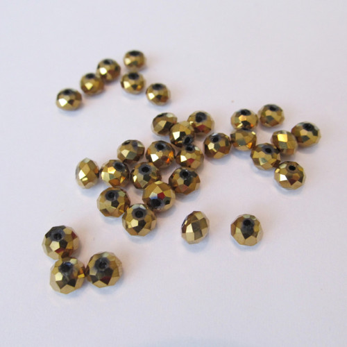 Broušené rondelky 7x4 mm - 30 ks