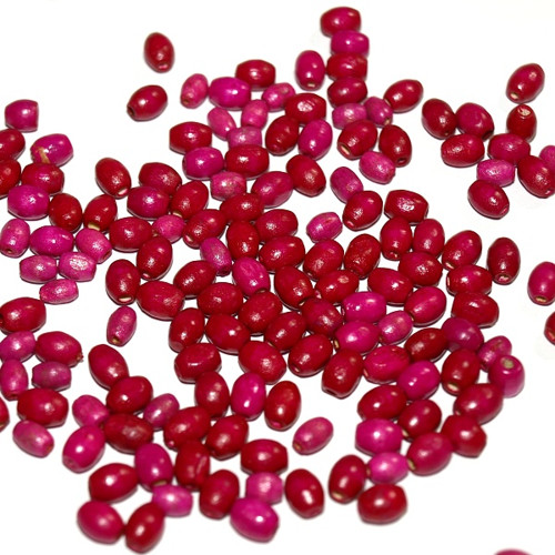 Dřevěné korálky ovál 6x4,5 mm (cena 350ks)