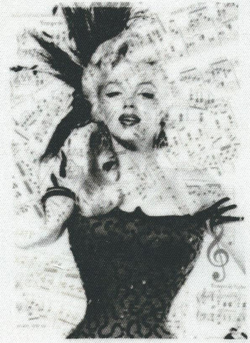 Bavlněná látka - panel 8 x 12 cm