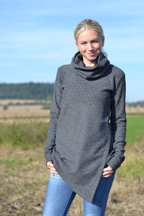 Šedá mikina — foto 1