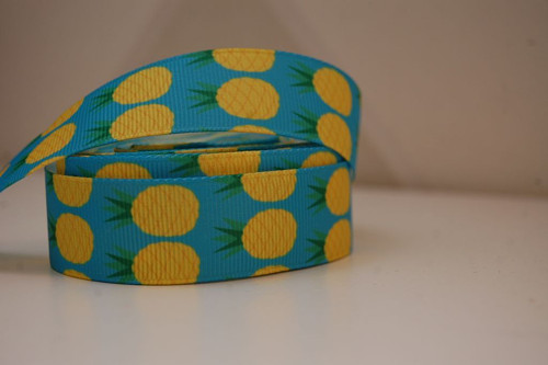 Stuha rypsová š.22 mm: Ananas — foto 1