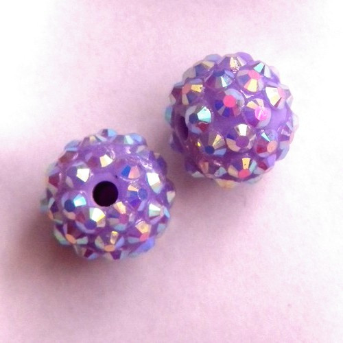 Discokorálek 14x12 mm - fialový II - 1 ks