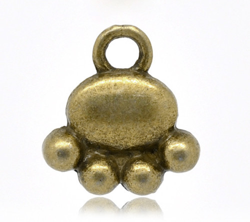 Tlapka/ ant.bronz/ 14x13mm