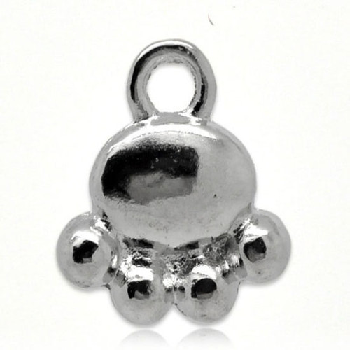 Tlapka/ platina/ 14x13mm — foto 1